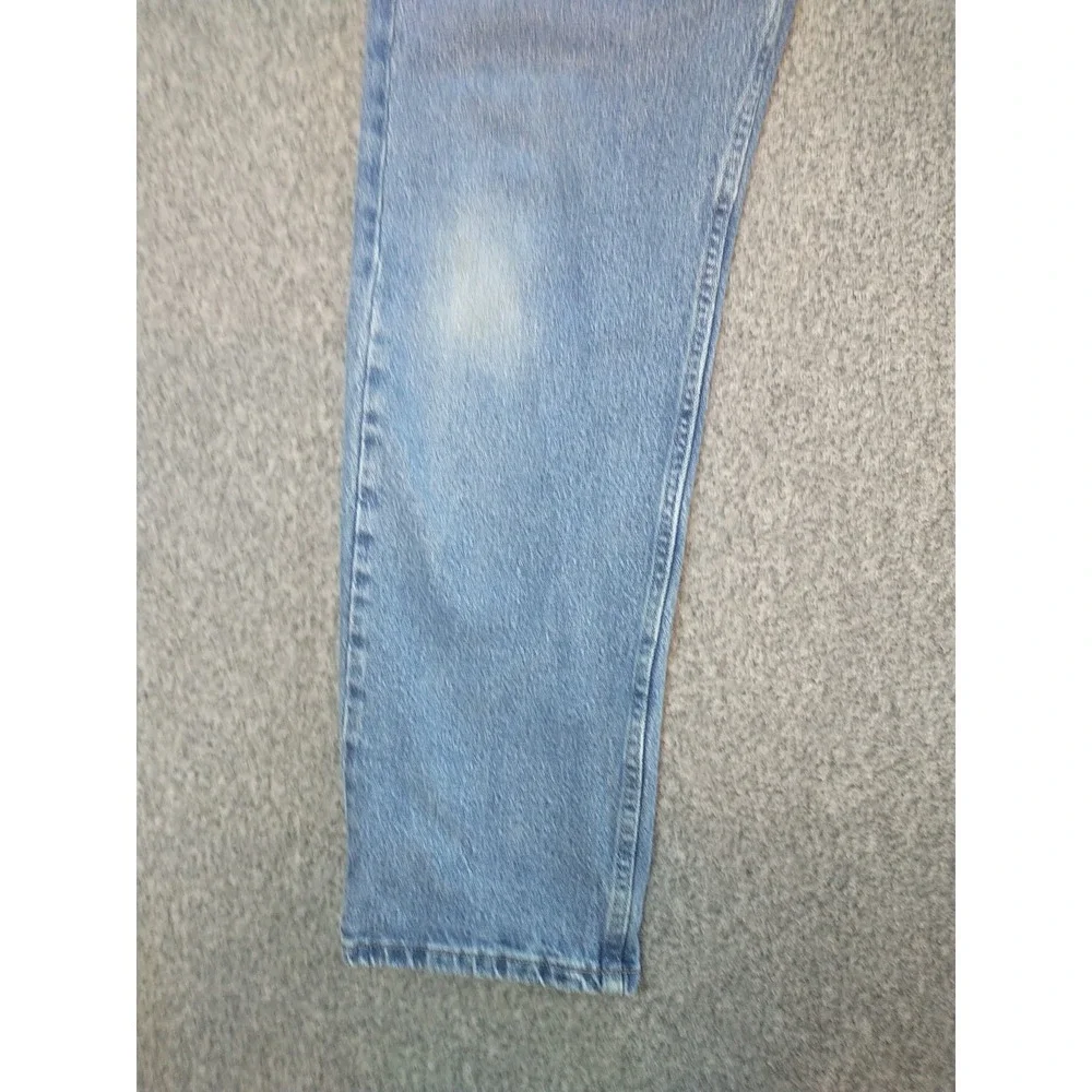 Wrangler Five Star Premium Denim Mens 34x30 Medium Wash Straight Jeans 1096FXVDB